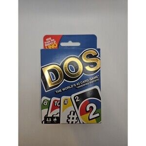 Dos Card Game - The Worlds #2 Card Game - Do the Two! - Mattel Makers of UNO
